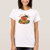 Peach on Earth Funny Kerstpun T-Shirt (Voorkant)