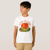 Peach on Earth Funny Kerstpun T-Shirt (Voorkant volledig)