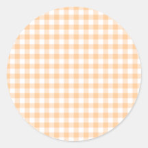 Peach Oranje and White Gingham