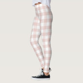 Peach Oranje Gingham Women's Leggings (Links)