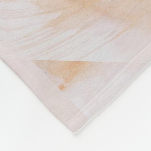 Peach Oranje Mandala Fleece Deken (Hoek)