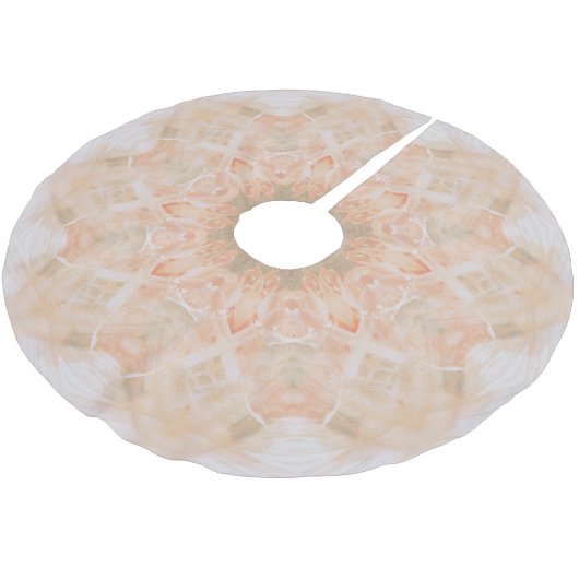 Peach Oranje Mandala Kerstboom Rok (Gekanteld)