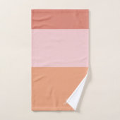 Peach Oranje Ombre Moderne minimalistische naam Bad Handdoek (Handdoek)