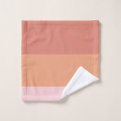 Peach Oranje Ombre Moderne minimalistische naam Bad Handdoek (Wasdoekje)