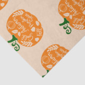 Peach Oranje Pumpkin Craft Hand Made of Bedankt Tissuepapier (Detail)