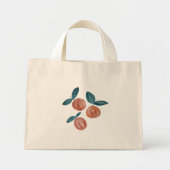 Peach Oranje Small Canvas Canvas tas (Voorkant)