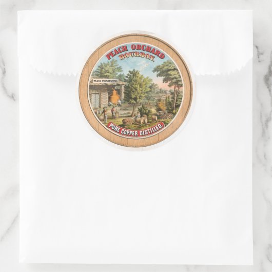 Peach Orchard Bourbon Still  Label (Tas)