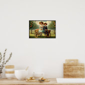  Peach Orchard Children Poster (Keuken)