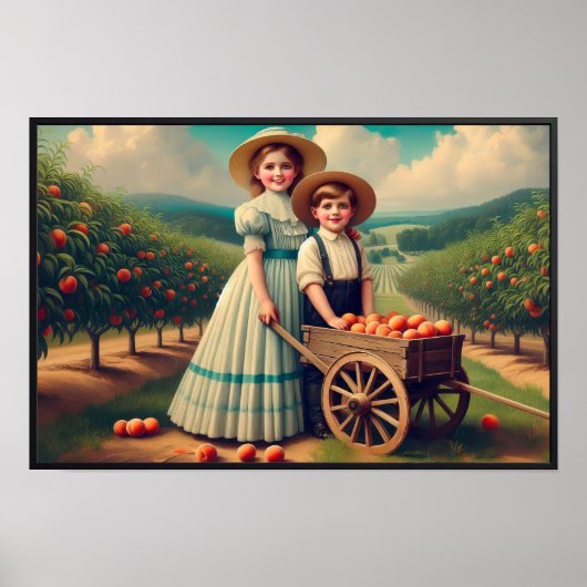  Peach Orchard Children Poster (Voorkant)
