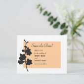 Peach Orchid Bewaar de datum Aankondigingskaart (Staand voorkant)