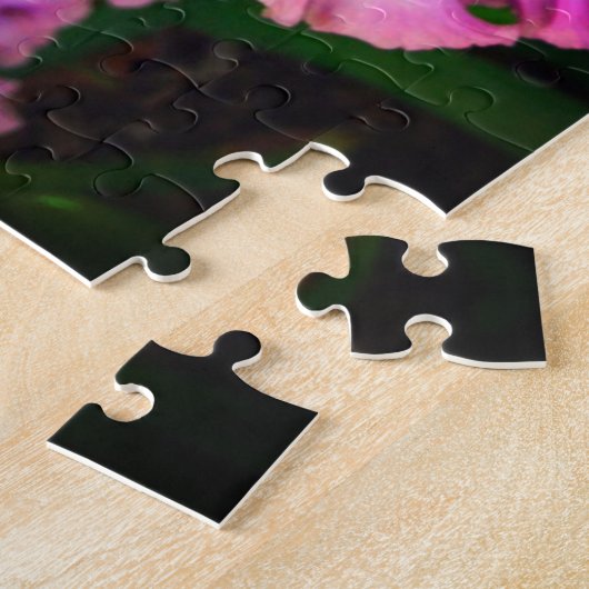 Peach & Paars Iris Legpuzzel (Zijkant)