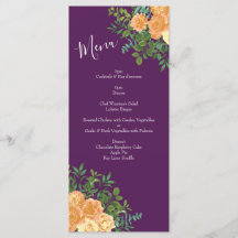 Peach Paars Wedding Floral Rozen