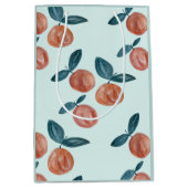 Peach Painting Pattern Party Medium Cadeauzakje (Voorkant)