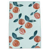 Peach Painting Pattern Party Medium Cadeauzakje (Achterkant)