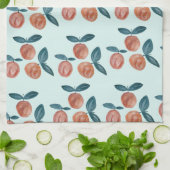 Peach Painting Zoet als een perzik Theedoek (Gevouwen)
