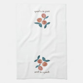 Peach Painting Zoet als een perzik Theedoek (Verticaal)