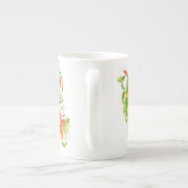 'Peach Paradise' op een Bone China Mok (Achterkant)