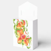 'Peach Paradise' op een Favor Box Bedankdoosjes (Geopend)