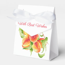'Peach Paradise' op een Favor Box Bedankdoosjes