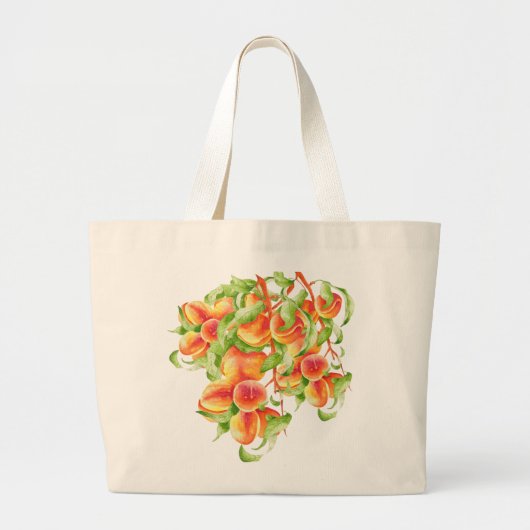'Peach Paradise' op een Jumbo Tas (Voorkant)