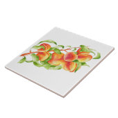 'Peach Paradise' op een keramische Tegel Tegeltje (Zijkant)