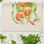 'Peach Paradise' op een keukenhanddoek (Gevouwen)