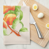'Peach Paradise' op een keukenhanddoek (Quarter Fold)