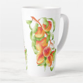 'Peach Paradise' op een Large Latte Mok (Rechterhoek)