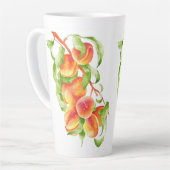 'Peach Paradise' op een Large Latte Mok (Linkerhoek)