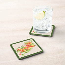 'Peach Paradise' op een Onderzetter Set