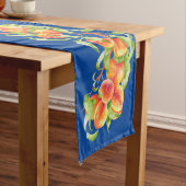 'Peach Paradise' op een Table Runner Lange Tafelloper (Voorbeeld)
