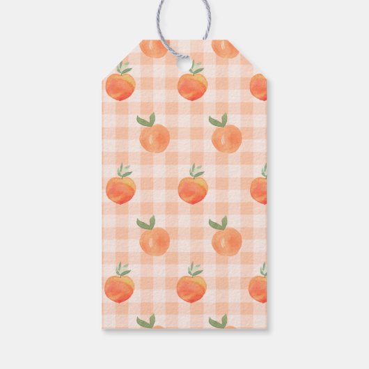Peach Party geeft de voorkeur aan Labels Cadeaulabel (Achterkant)