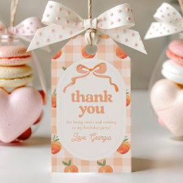 Peach Party geeft de voorkeur aan Labels Cadeaulabel
