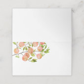 Peach Party Voedseltent Plaatskaartje (Buitenkant ongevouwen)