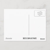 Peach pastel  roos Moederdag card Briefkaart (Achterkant)