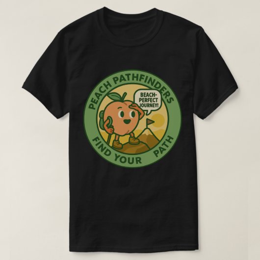 Peach Pathfinders Find Your Path T-shirt (Design voorkant)