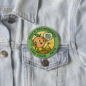 Peach Pathfinders Vind Je Pad Ronde Button 7,6 Cm (In situ)