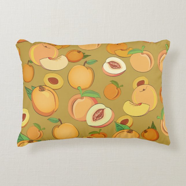 Peach Patroon 2 Accent Kussen (Voorkant)
