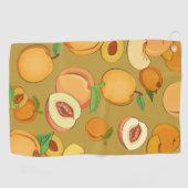 Peach Patroon 2 Golfhanddoek (Horizontaal)