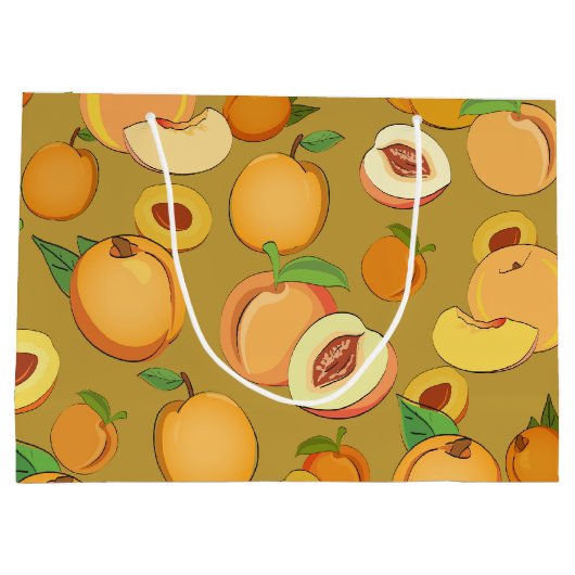 Peach Patroon 2 Groot Cadeauzakje (Achterkant)