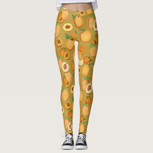 Peach Patroon 2 Leggings (Voorkant)