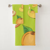Peach Patroon 4 Bad Handdoek (Insitu)