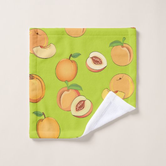 Peach Patroon 4 Bad Handdoek (Wasdoekje)