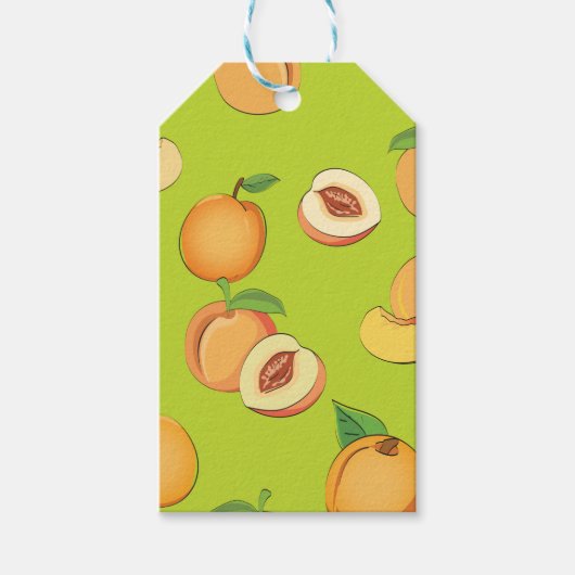 Peach Patroon 4 Cadeaulabel (Voorkant)