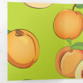 Peach Patroon 4 Drieluik Wenskaart (Binnenzijde eerst)