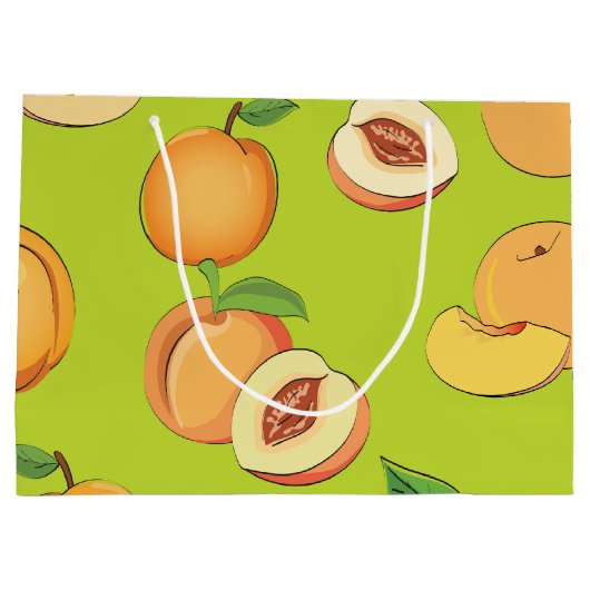 Peach Patroon 4 Groot Cadeauzakje (Achterkant)