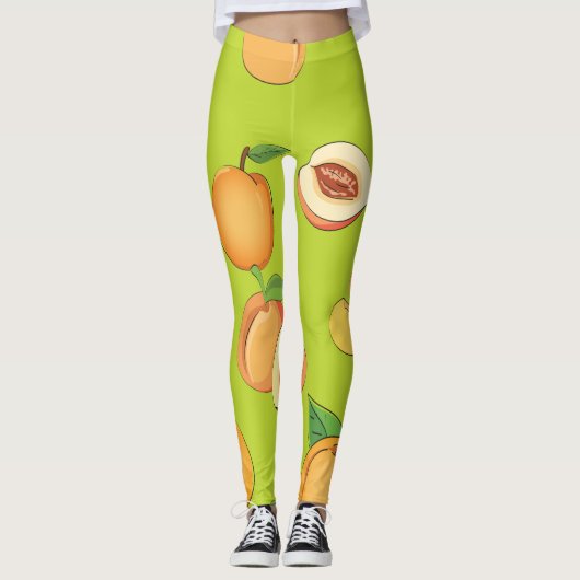 Peach Patroon 4 Leggings (Voorkant)