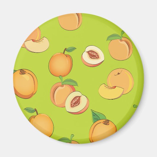Peach Patroon 4 Magneet (Voorkant)