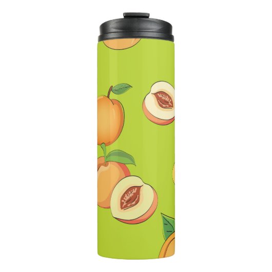 Peach Patroon 4 Thermosbeker (Voorkant)