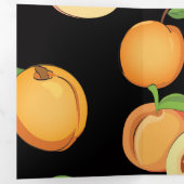 Peach Patroon 5 Drieluik Wenskaart (Binnenzijde eerst)